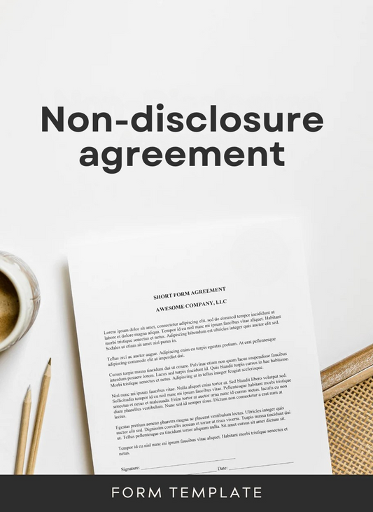 Non-disclosure agreement