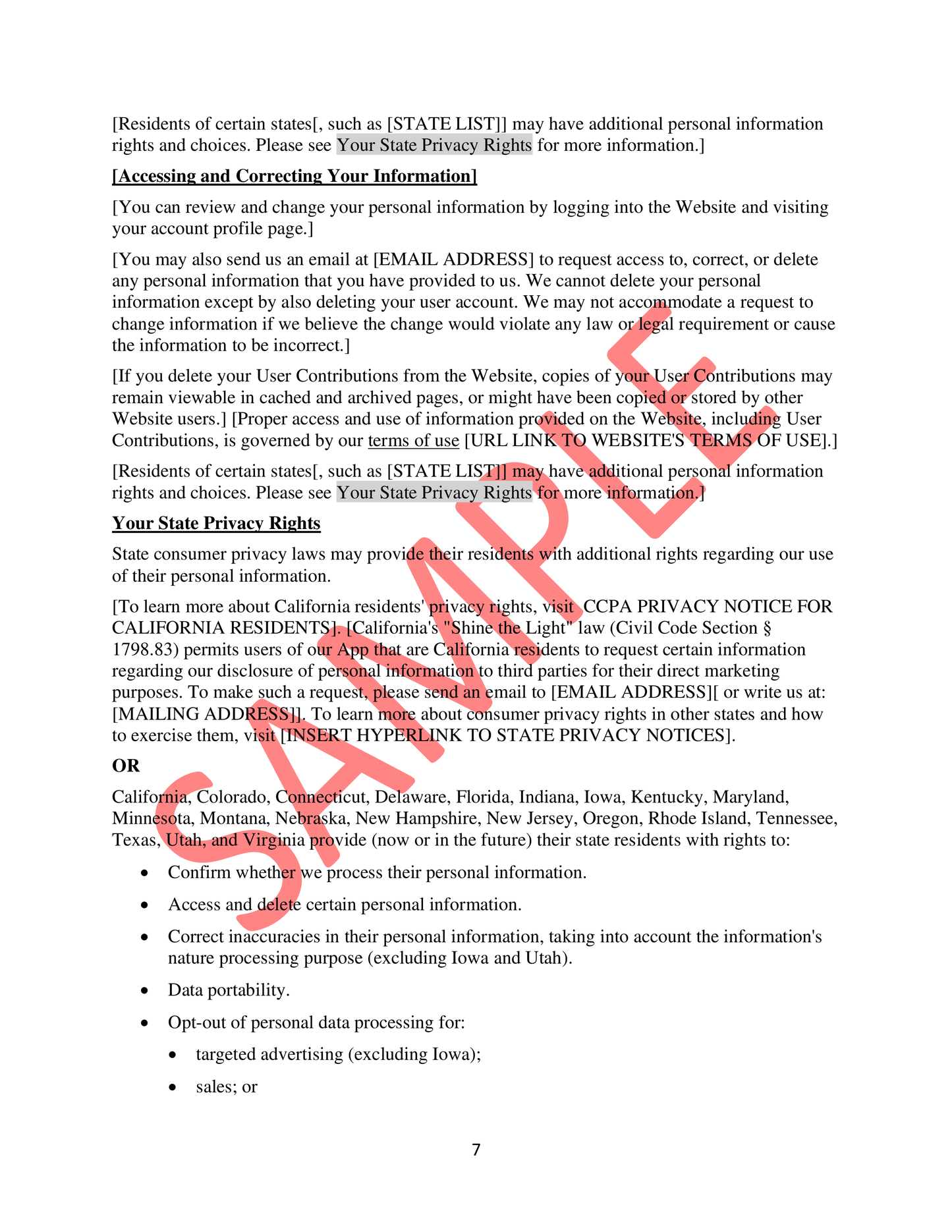 Website Privacy Policy